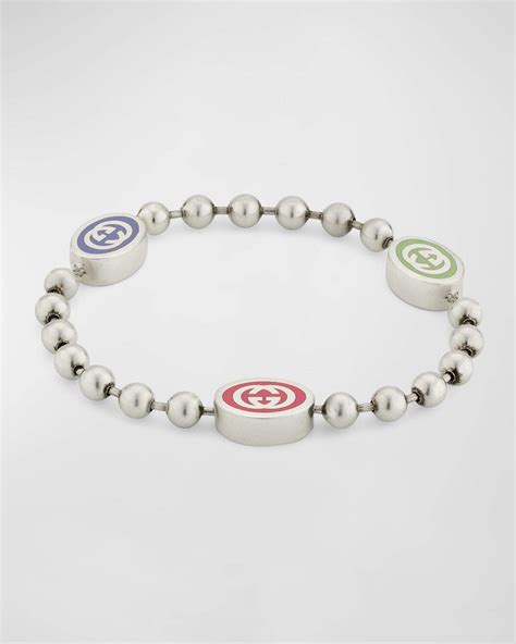 gucci men's snake bracelet|gucci sterling silver boule bracelet.